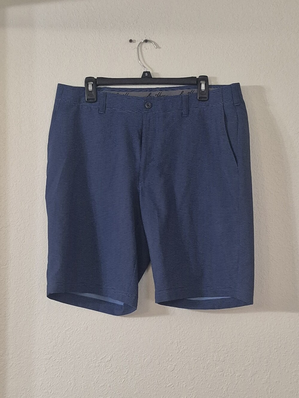 Hogan Men's Blue Flat-Front Shorts